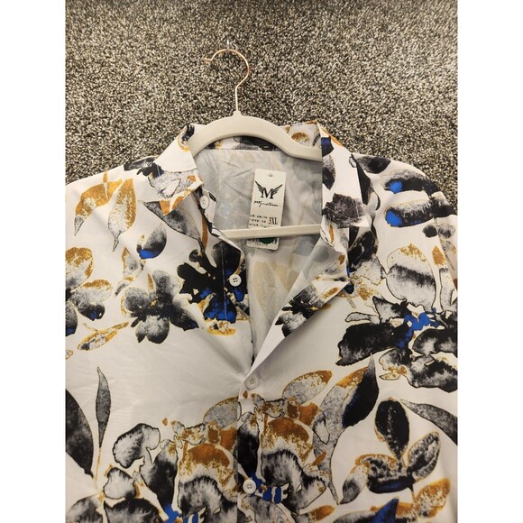 Mym Storm nwt 3xl Multicolor Button Down Womens Floral Blouse - Picture 4 of 6